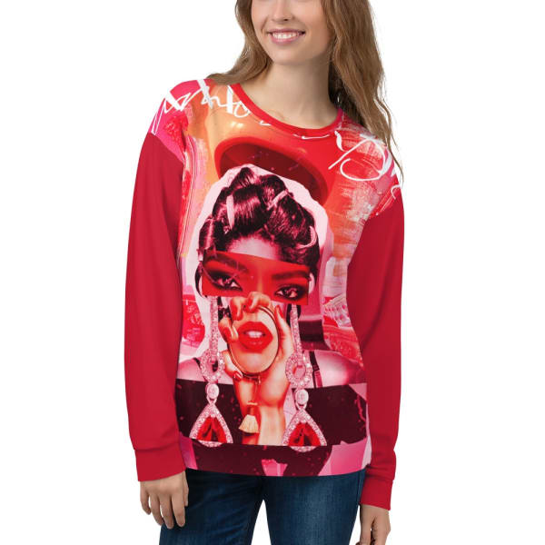 Glamour Boss Podcast Red Sweatshirt
